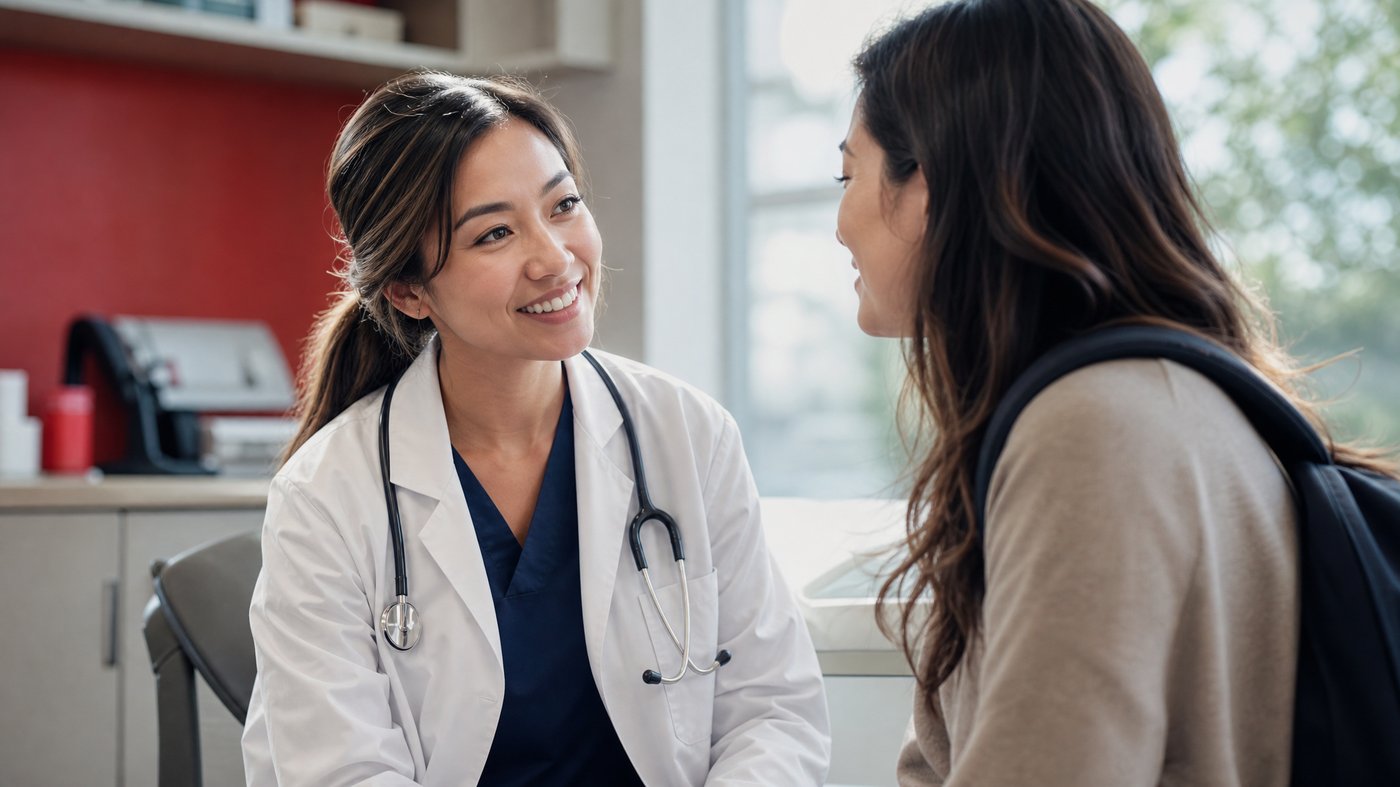 A doctor and patient connect