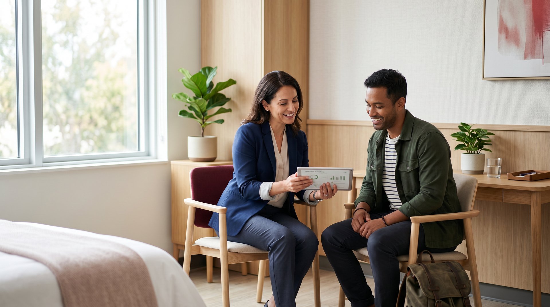 Doctor and patient consulting